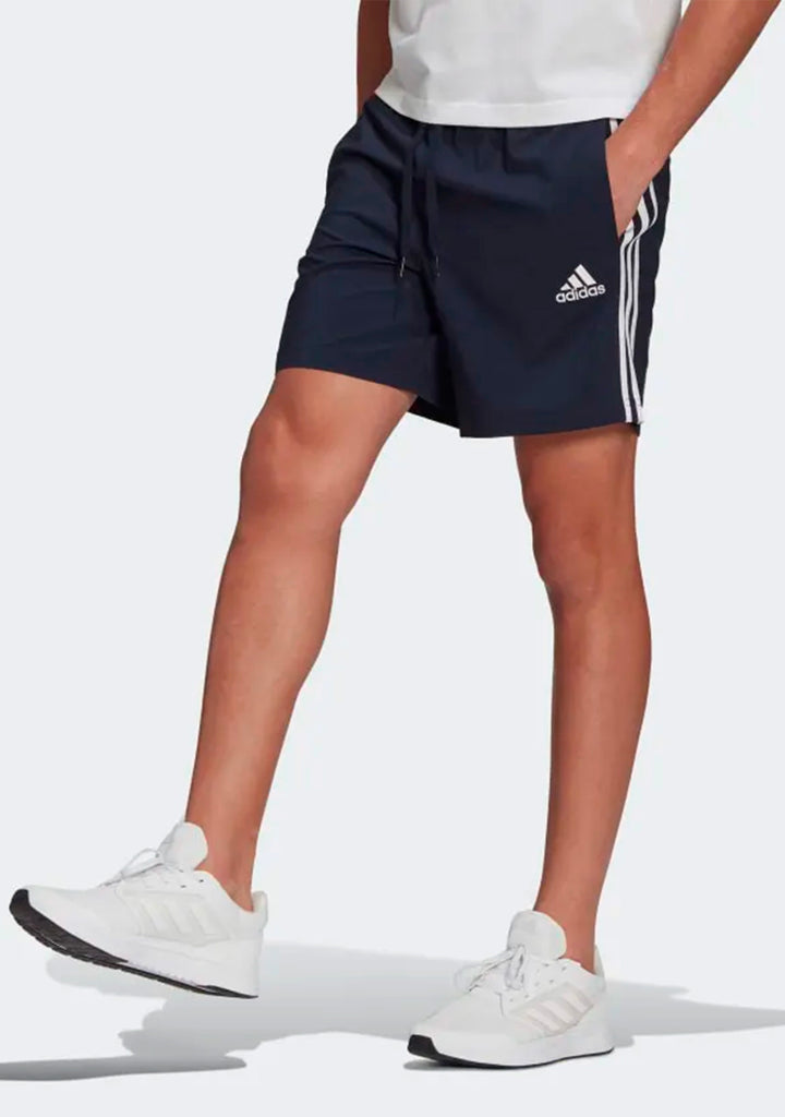 Adidas Men’s Aeroready Essentials Chelsea 3-Stripe Shorts Navy
