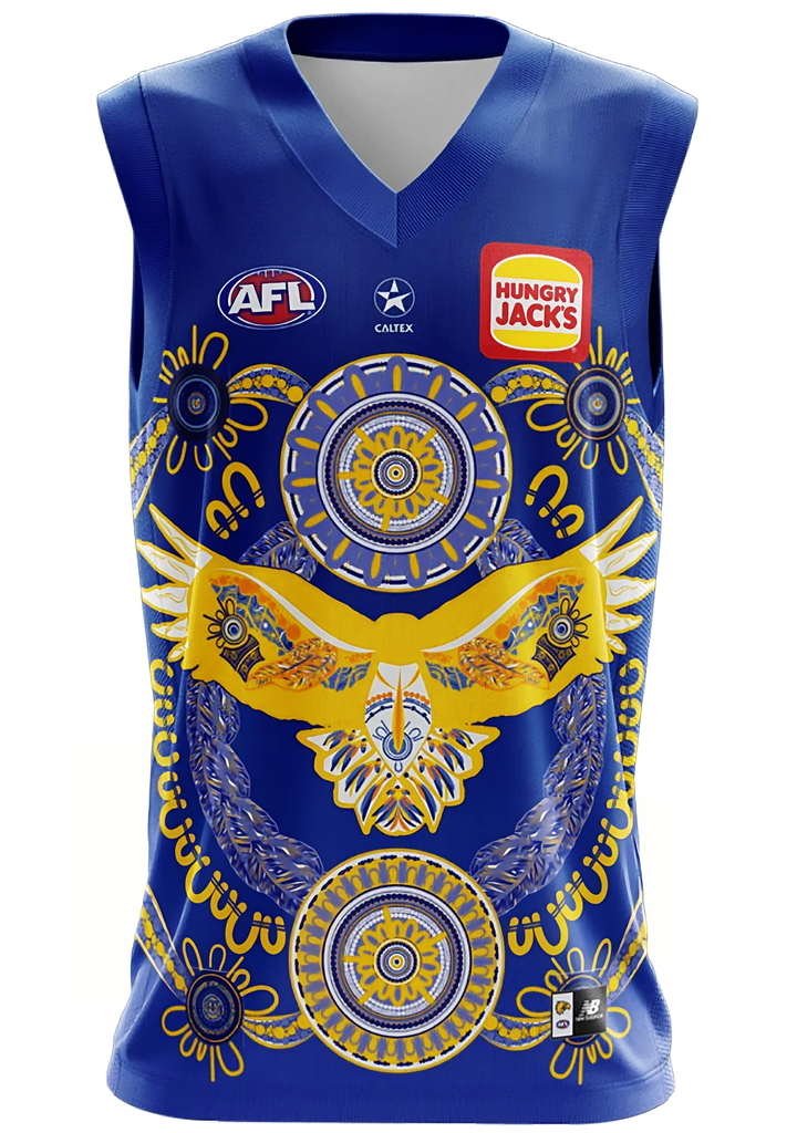 New Balance Adult West Coast Eagles Adult Indigenous Guernsey