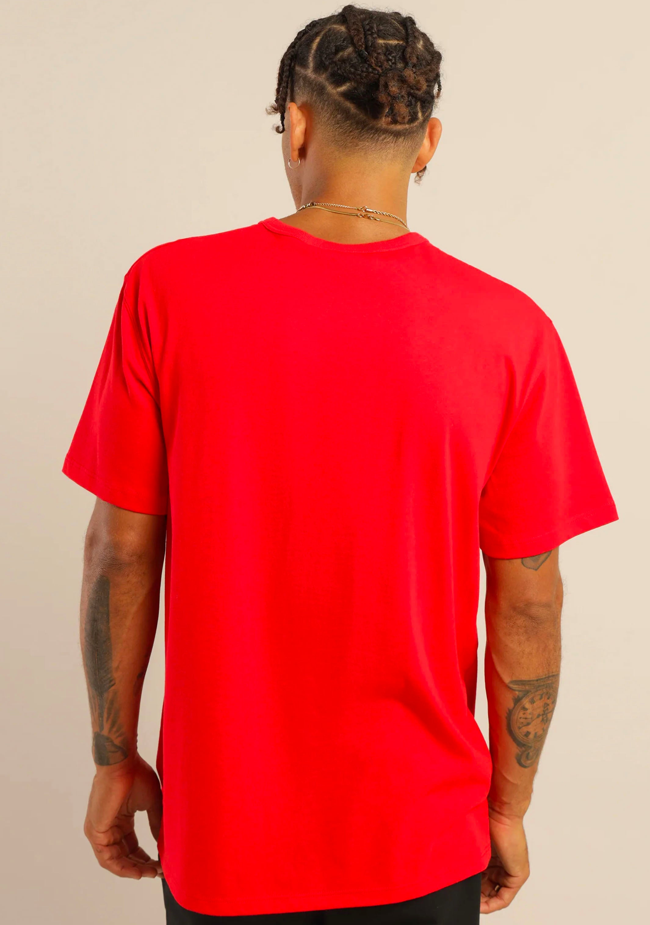 Champion Men's Script Logo Short Sleeve Tee Red