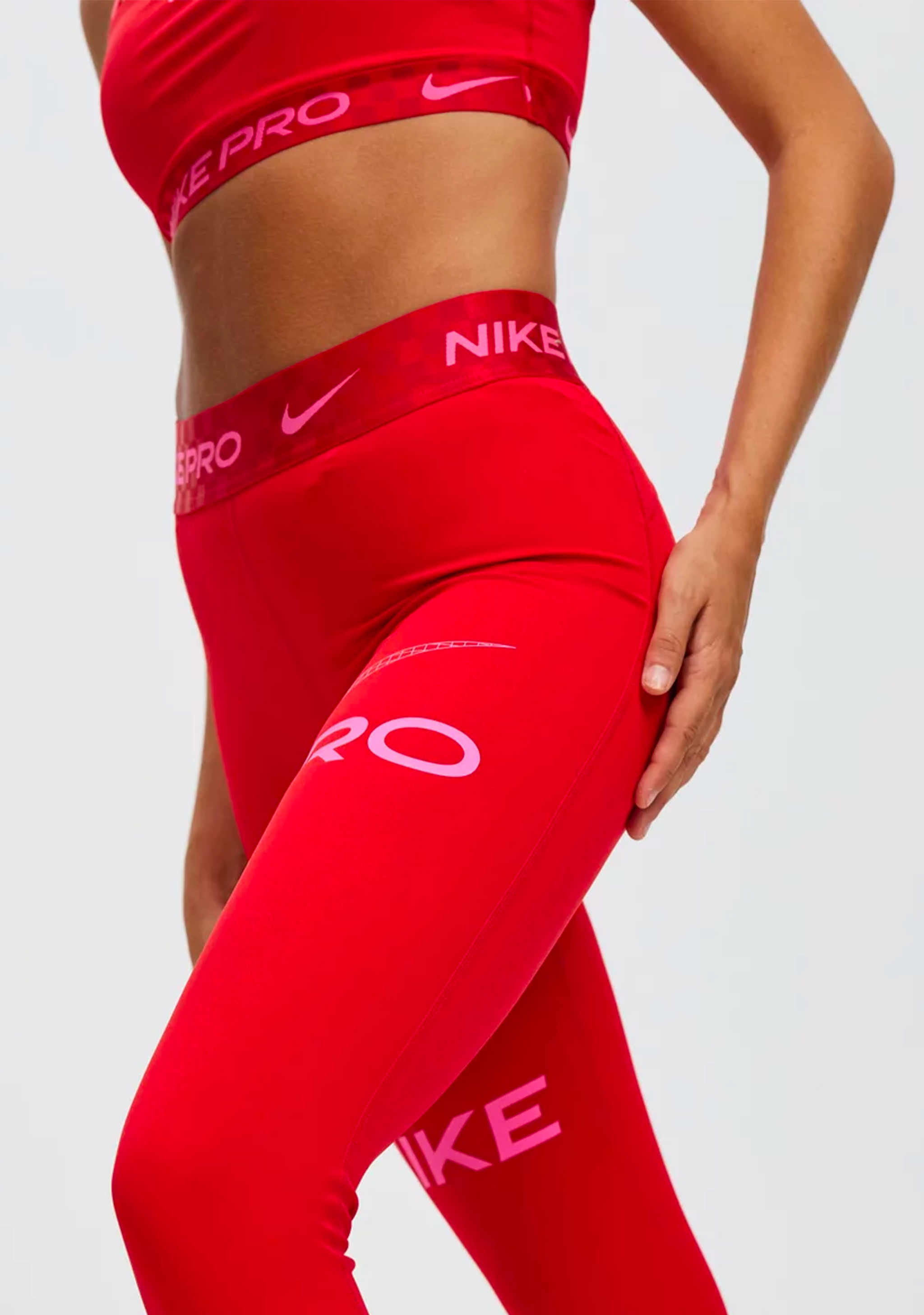 Nike Pro Women s Mid Rise Full Length Graphic Training Leggings