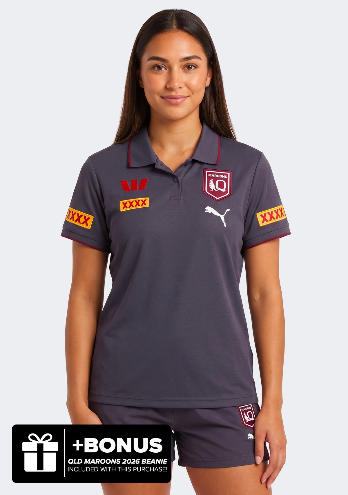 Puma Women's QLD Maroons 2026 Team Polo