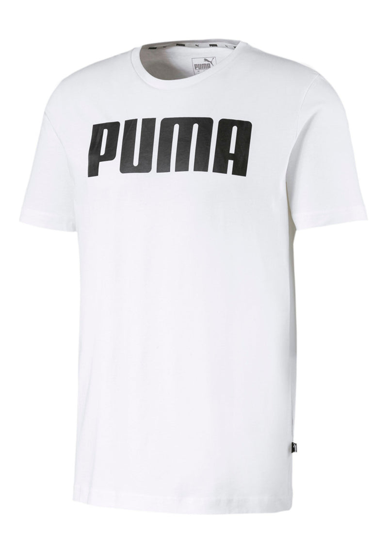 Puma Mens Essential Logo Tee White <br> 854742 02