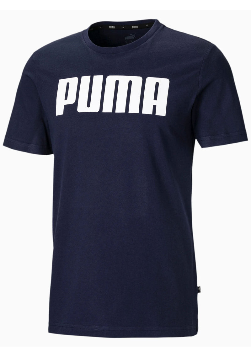 Puma Mens Essential Logo Tee Navy <br> 854742 05
