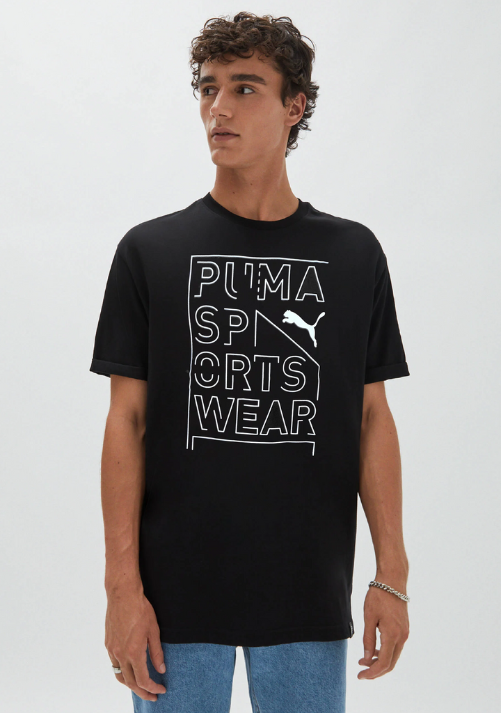 Puma Men’s Repeat Graphic Brand Tee