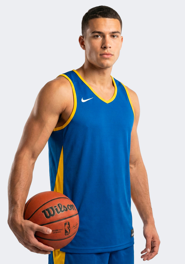 Nike Men's Reversible Basketball Training Jersey - Royal/Yellow