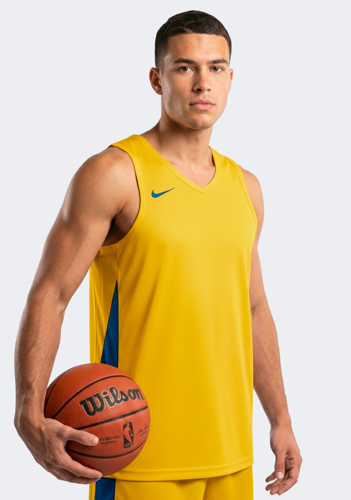 Nike Men's Reversible Basketball Training Jersey - Royal/Yellow