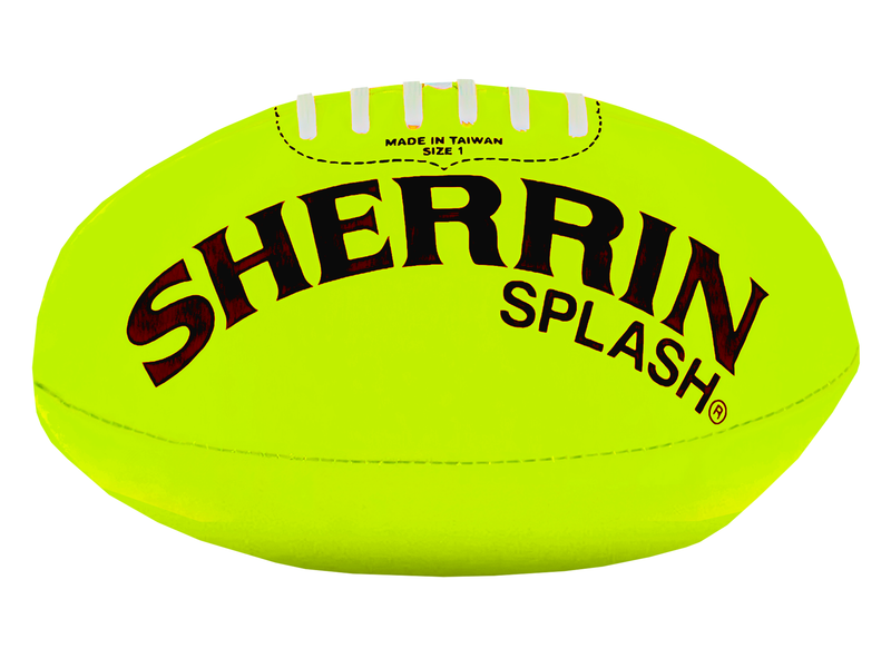 Sherrin Neoprene Splash Football Size 1 Neon Yellow <br> 4411/SPLASH/NEON YELLOW