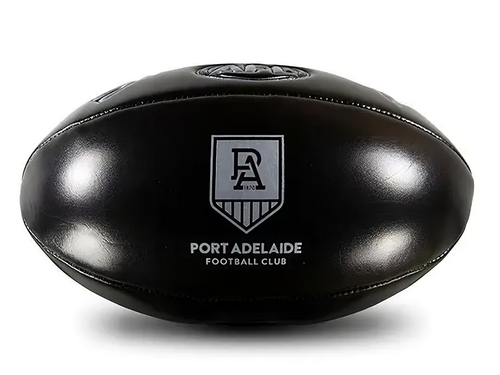 Sherrin Super Soft Touch Port Adelaide Black/Silver <BR> 4291/POR/AFL