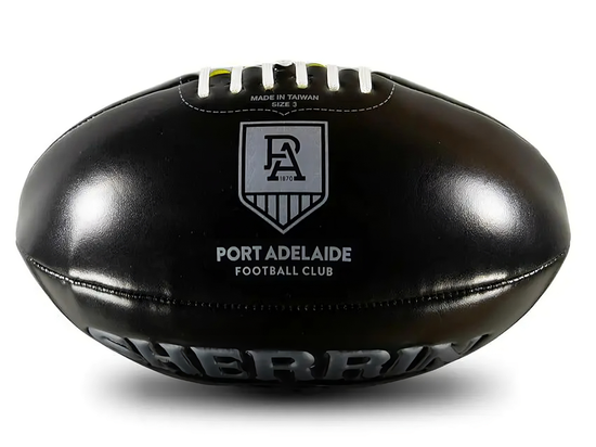 Sherrin Super Soft Touch Port Adelaide Black/Silver AFL