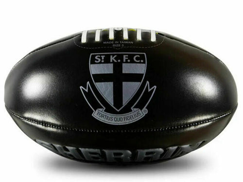 Sherrin Super Soft Touch St Kilda Black/Silver <BR> 4291/STKILDA/AFL
