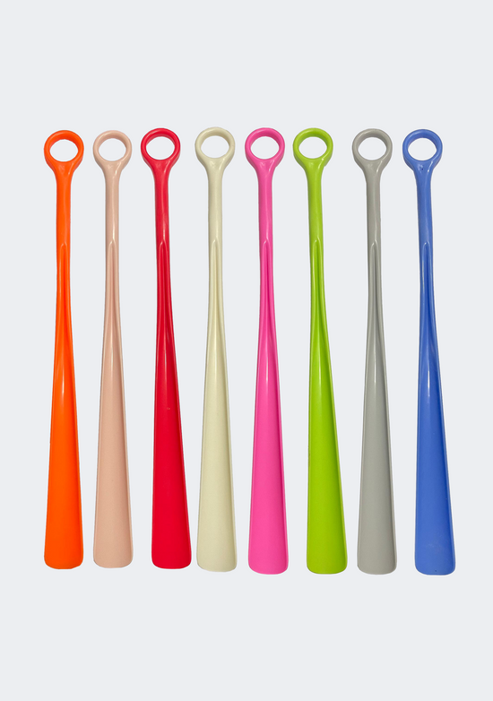 Assorted Colours Shoe Horns With Loop For Hanging