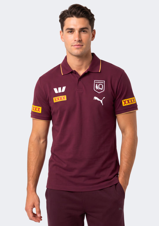Puma Men's QLD Maroons 2026 Team Polo
