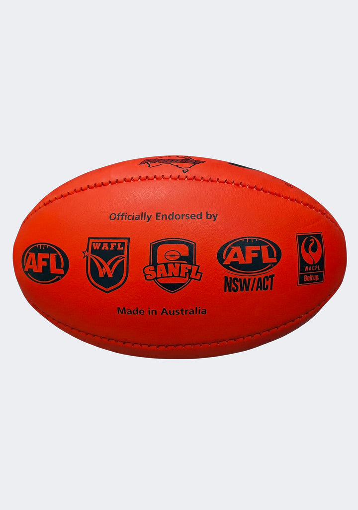 Burley Premier Official Football Red Slightly Blemished (Assorted Logos)
