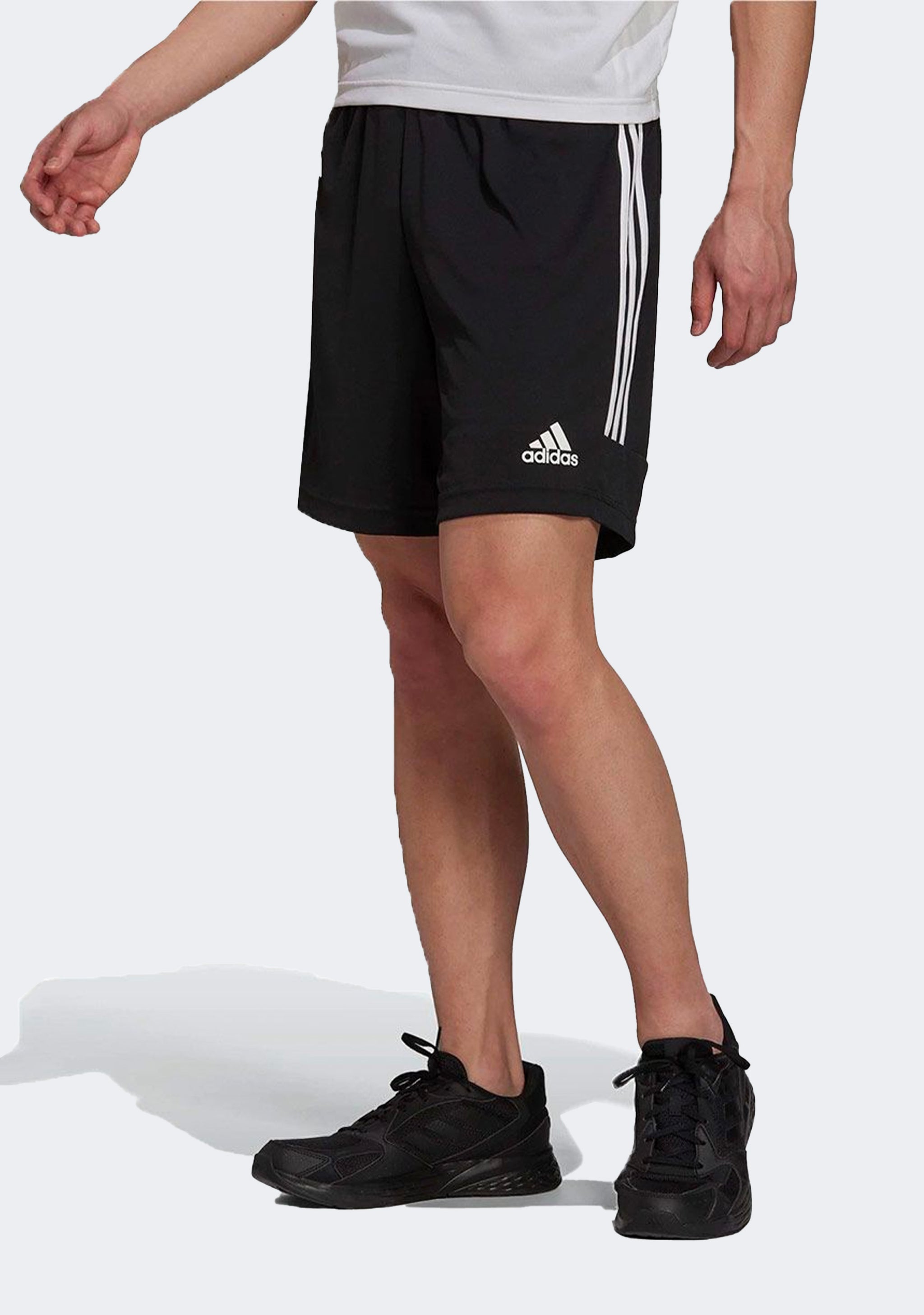 Adidas Men's Aeroready Sereno Cut 3-Stripes Shorts Black – Jim
