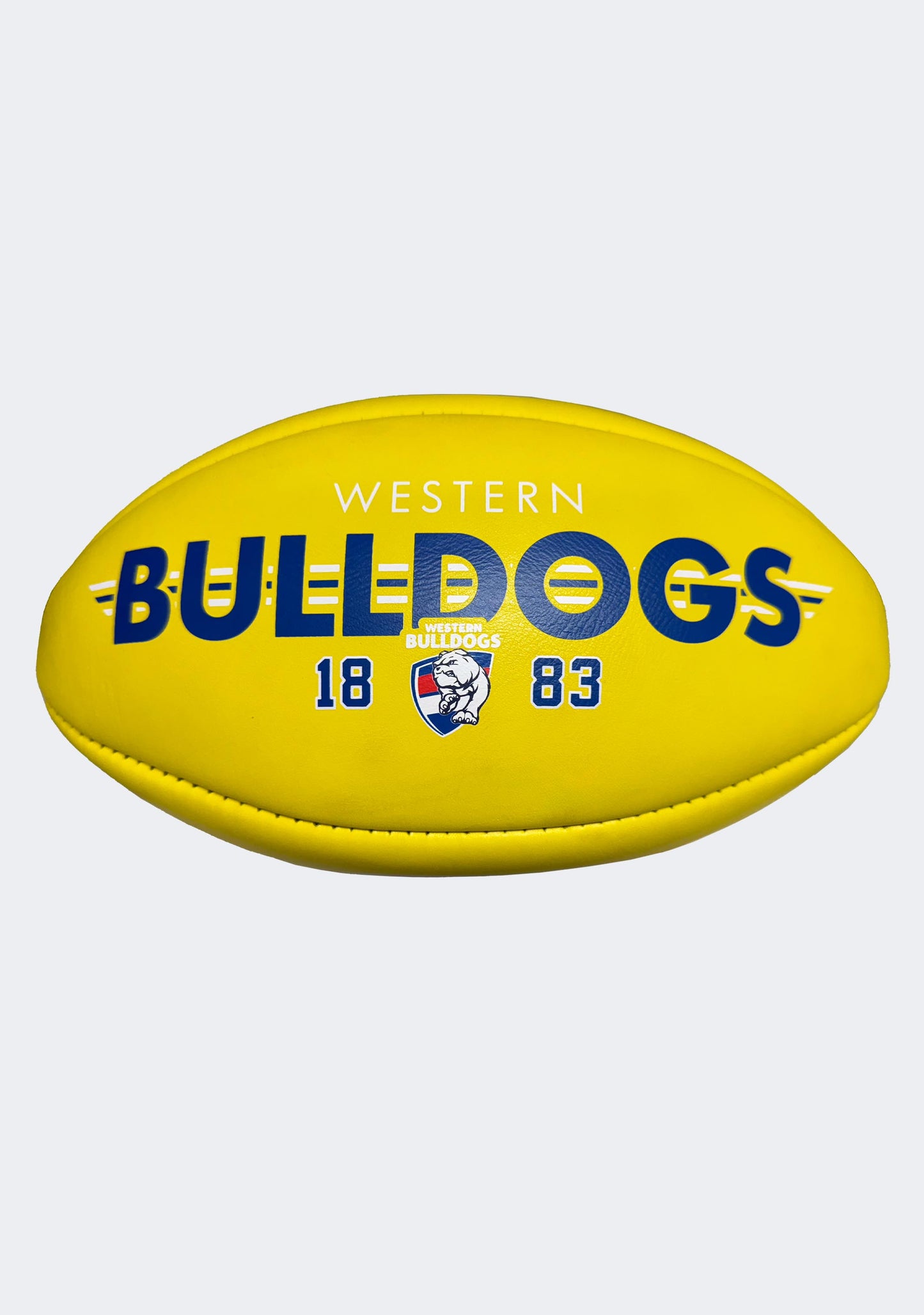 Sherrin AFL Western Bulldogs Team Yellow Leather Football