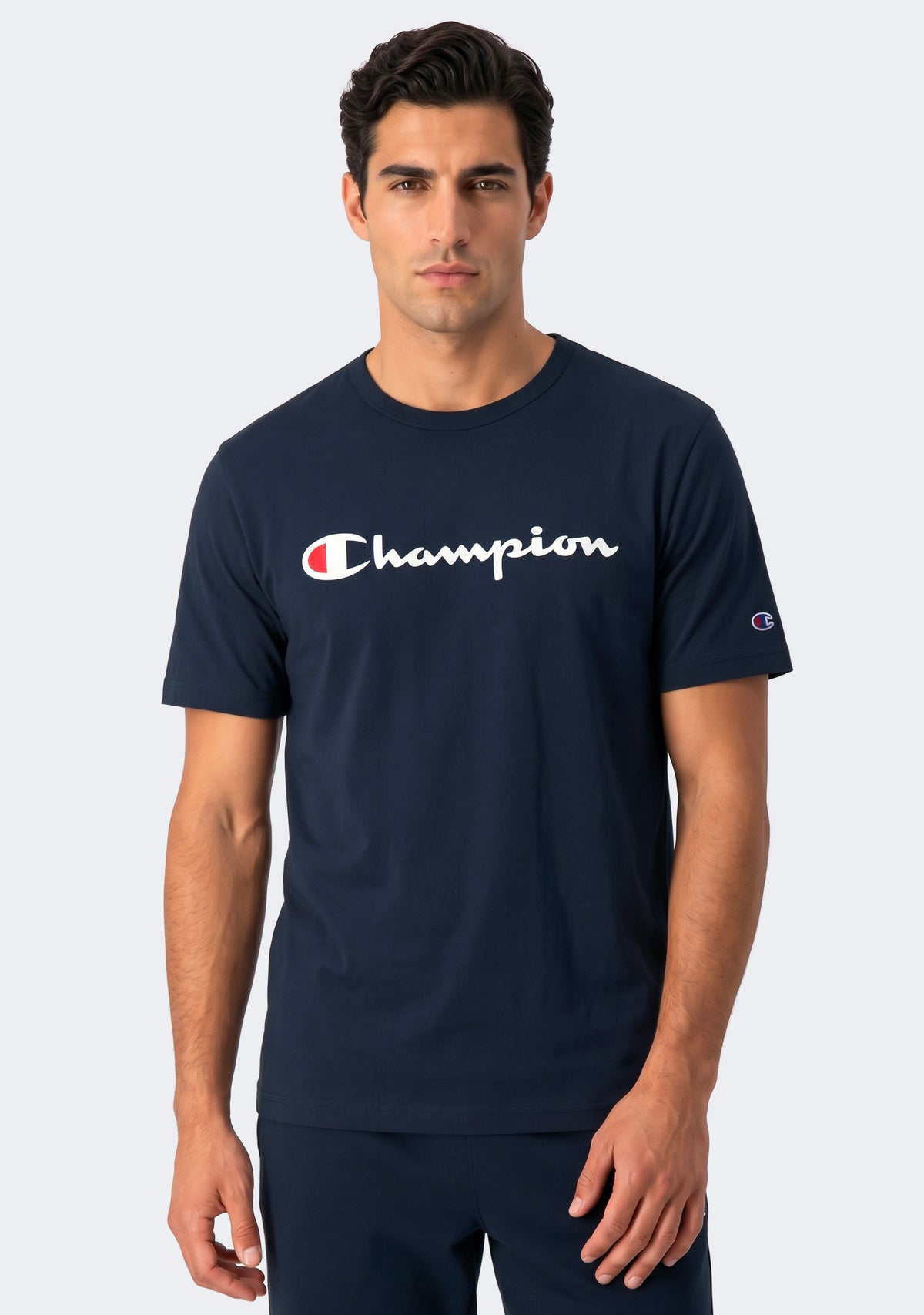 Champion Men's Legacy Script Tee Navy