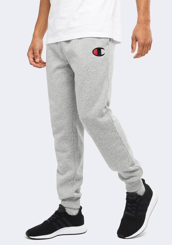 Champion Men's C Logo Cuff Pant Oxford Heather