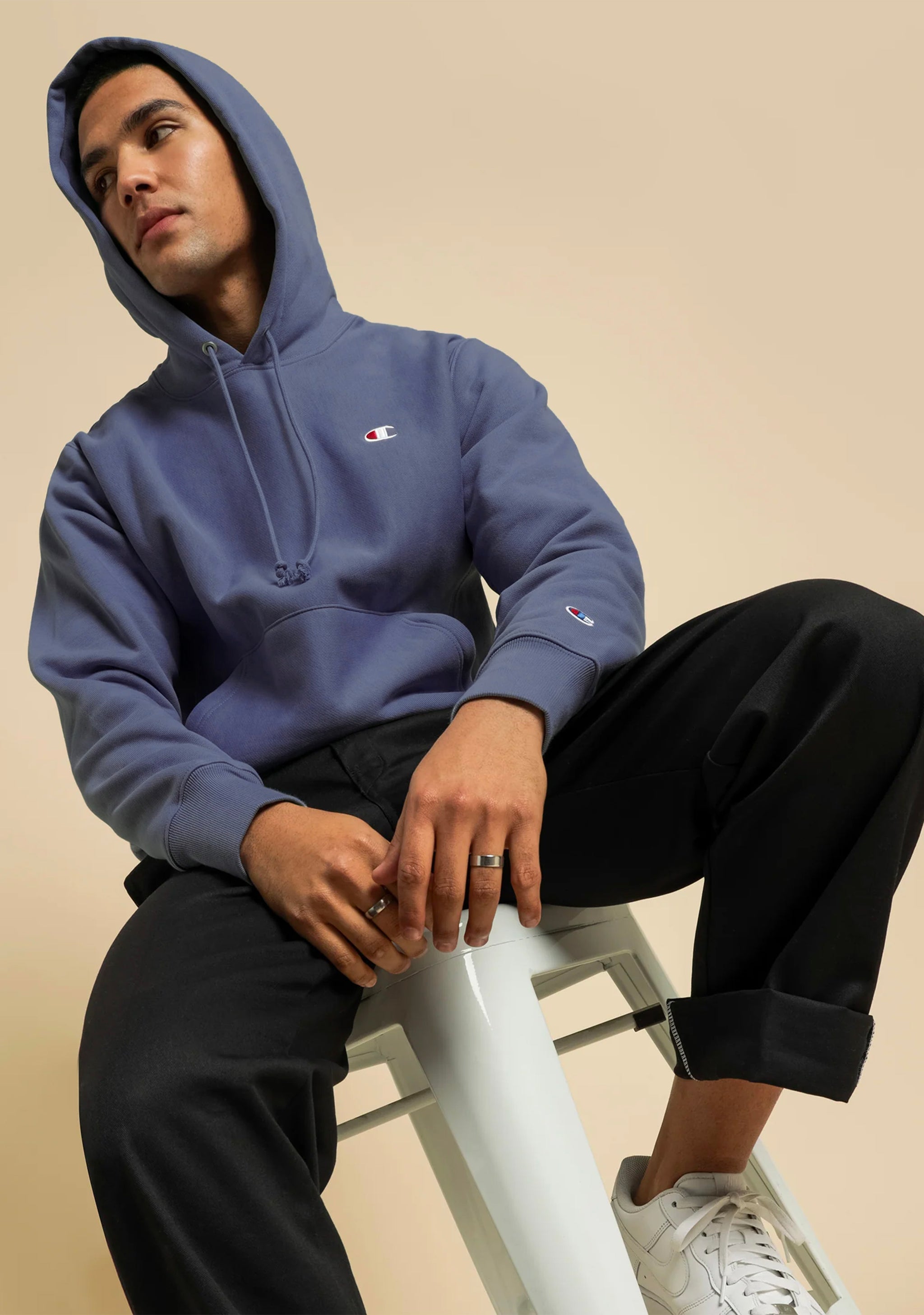 Champion Men's Reverse Weave Small C Hoodie