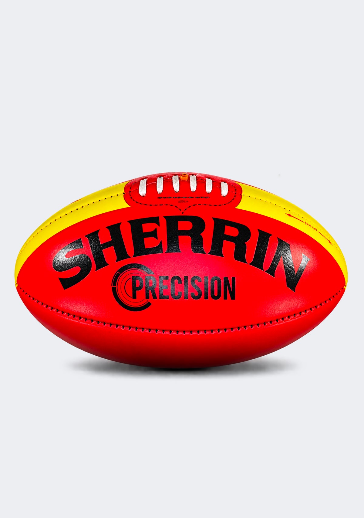 Sherrin Precision Leather Australian Rules Training Football - Red