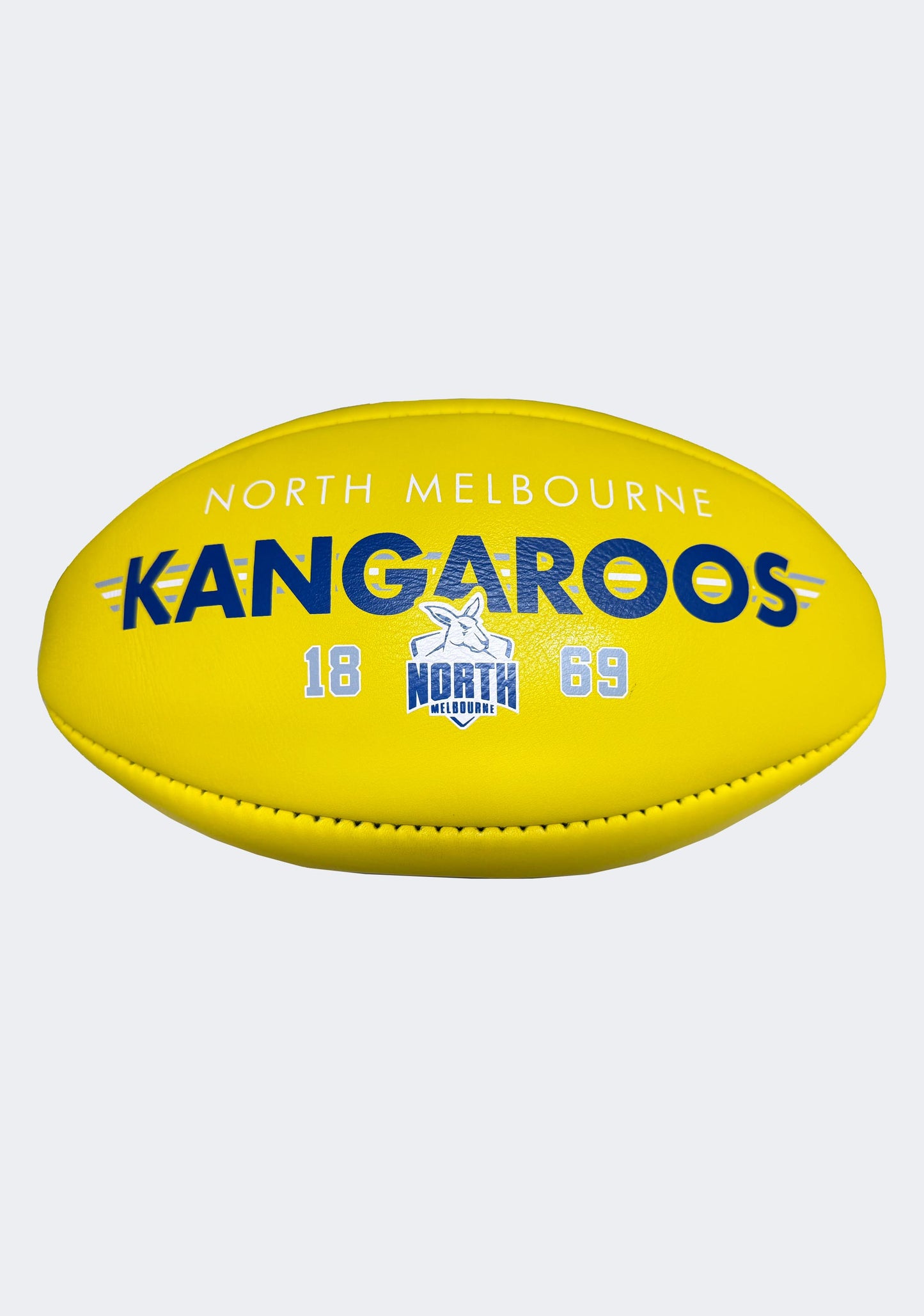 Sherrin AFL North Melbourne Kangaroos Team Yellow Leather Football