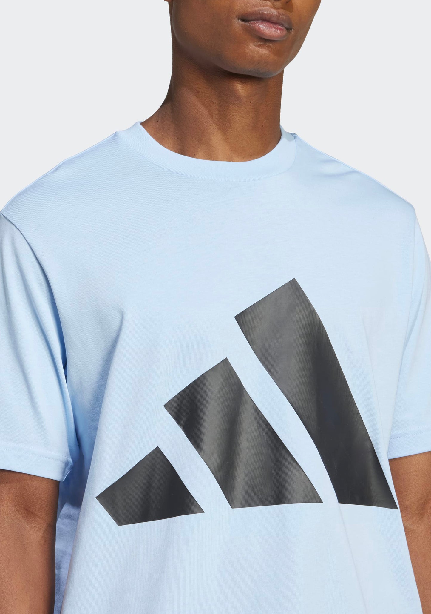 Adidas Men's Essentials Big Logo Tee Blue/Black
