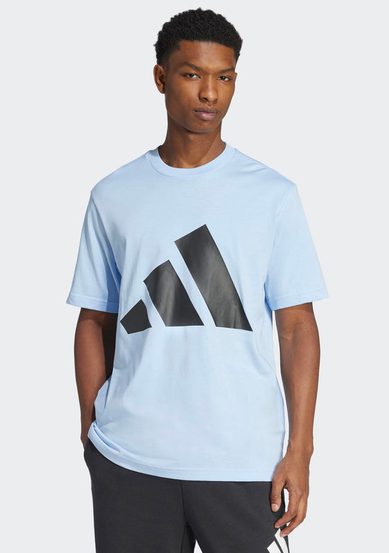 Adidas Men's Essentials Big Logo Tee Blue/Black