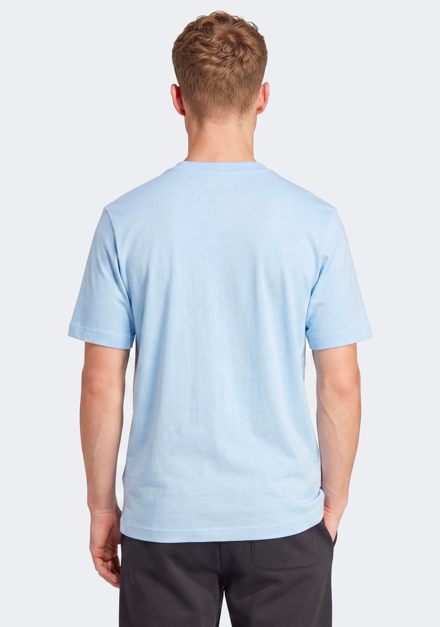Adidas Men's Essentials Big Logo Tee Blue/Black