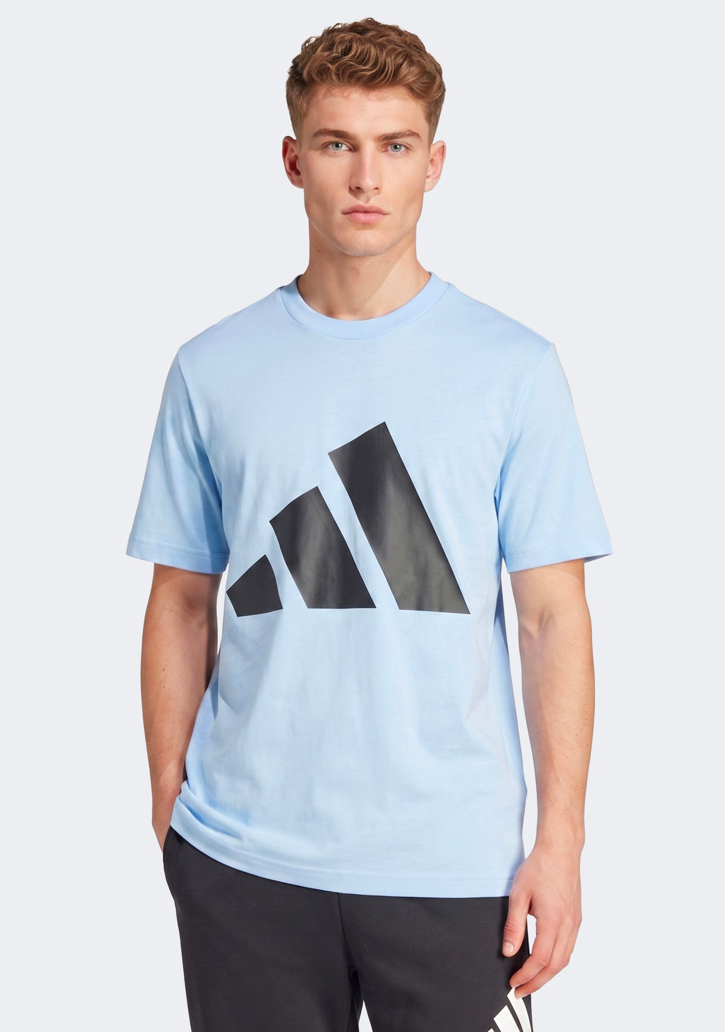 Adidas Men's Essentials Big Logo Tee Blue/Black
