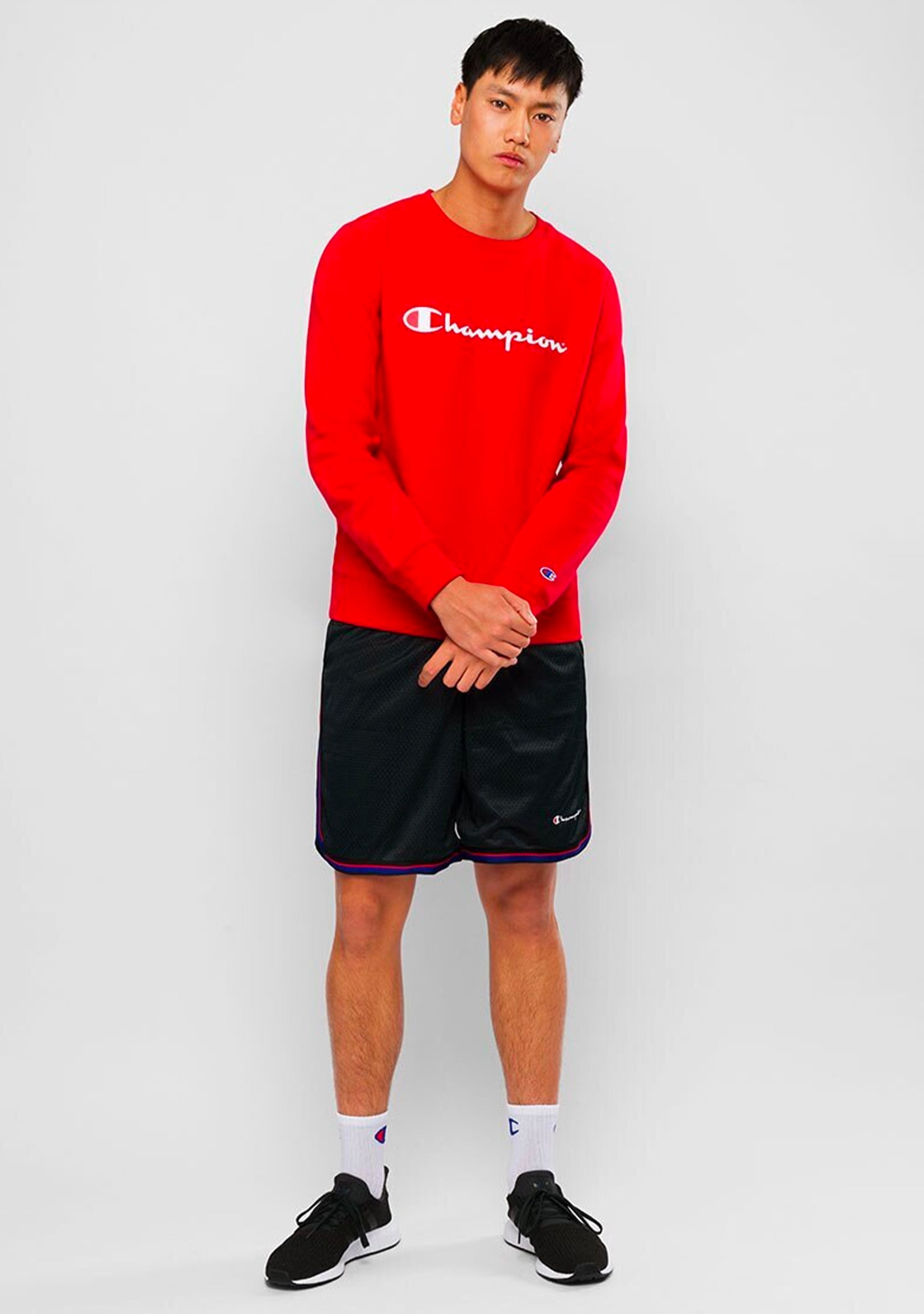 Champion Men’s Script Crew Cherry Red