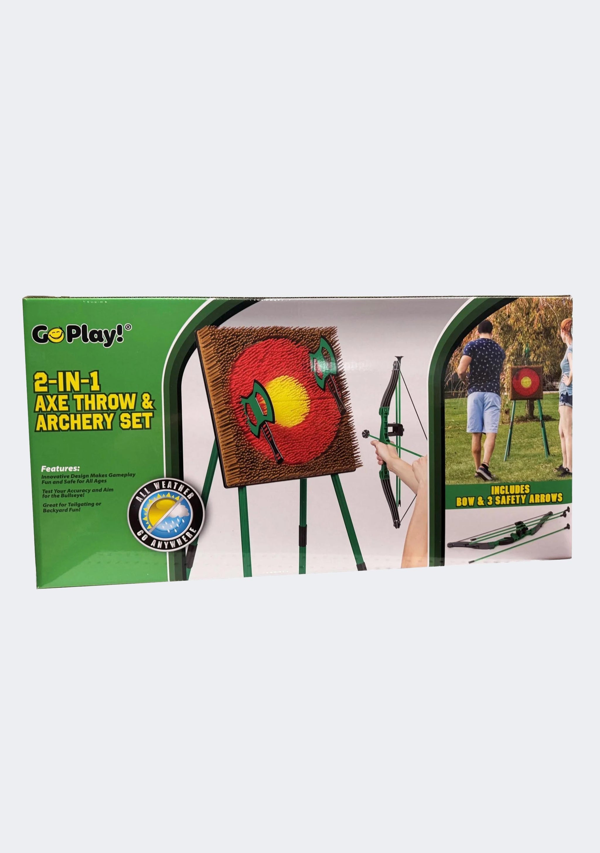 GoPlay! 2 in 1 Axe Throw & Archery Set