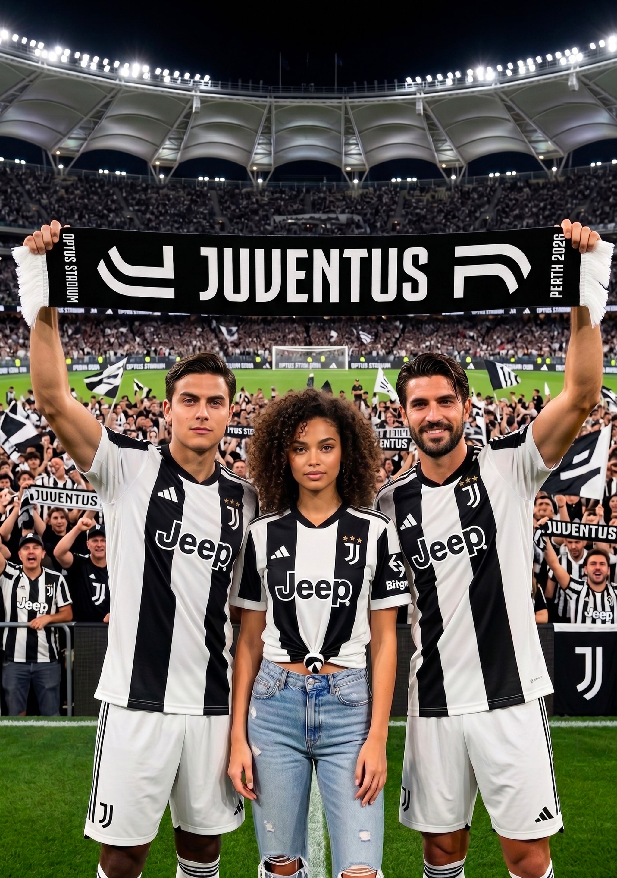 Juventus Supporter Scarf 2026 Perth Event