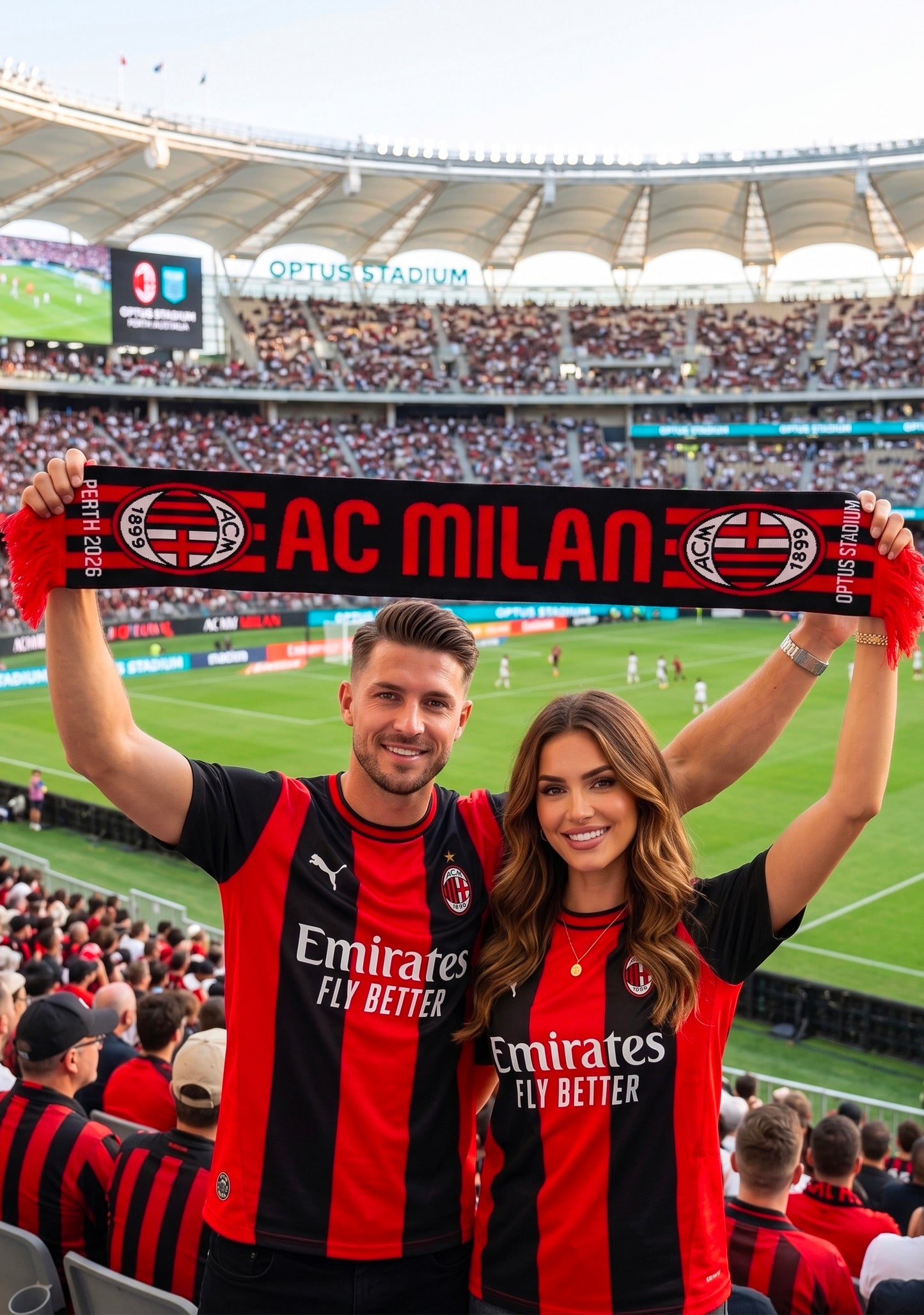 AC Milan Supporter Scarf Perth Event 2026