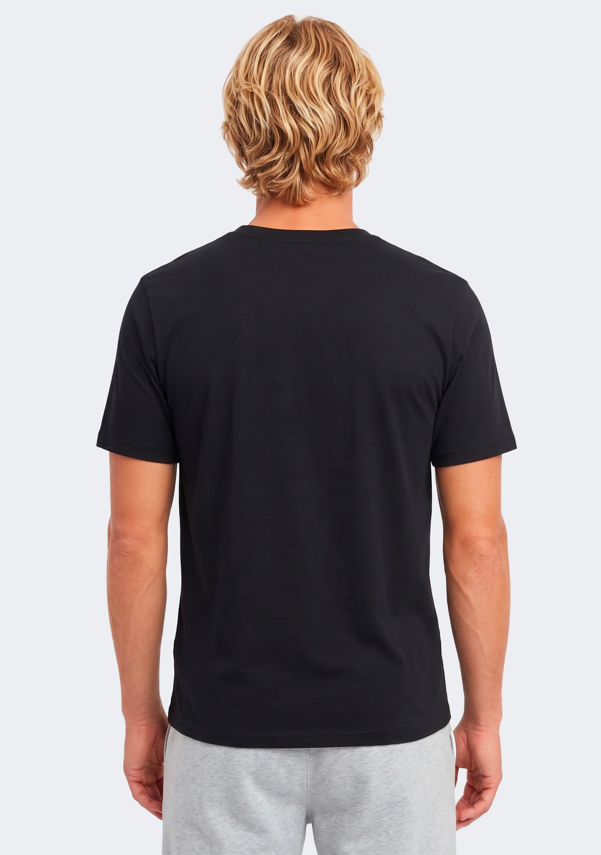 Champion Men's Script Logo Short Sleeve Tee Black
