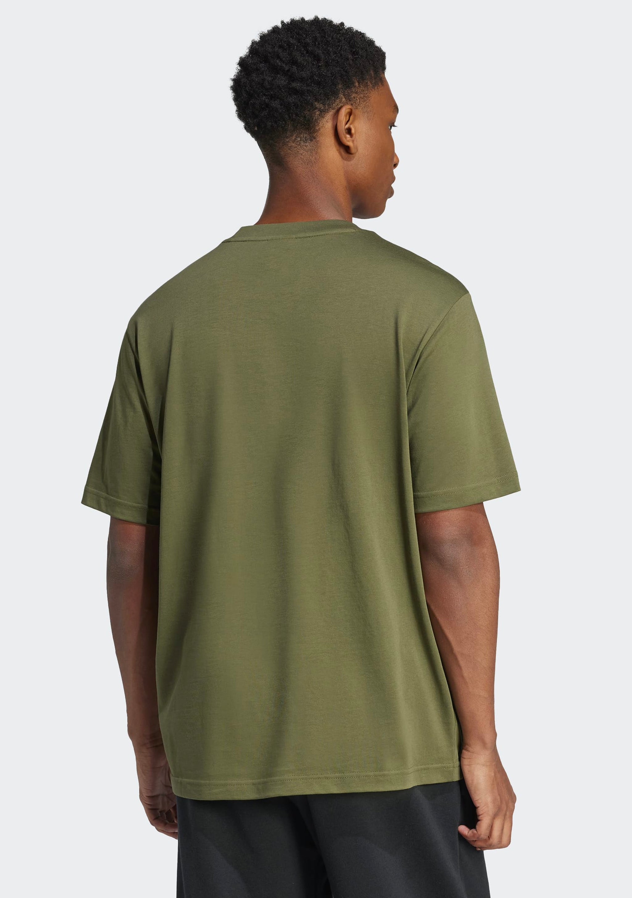 Adidas Men's Essentials Big Logo Tee Olive/Black