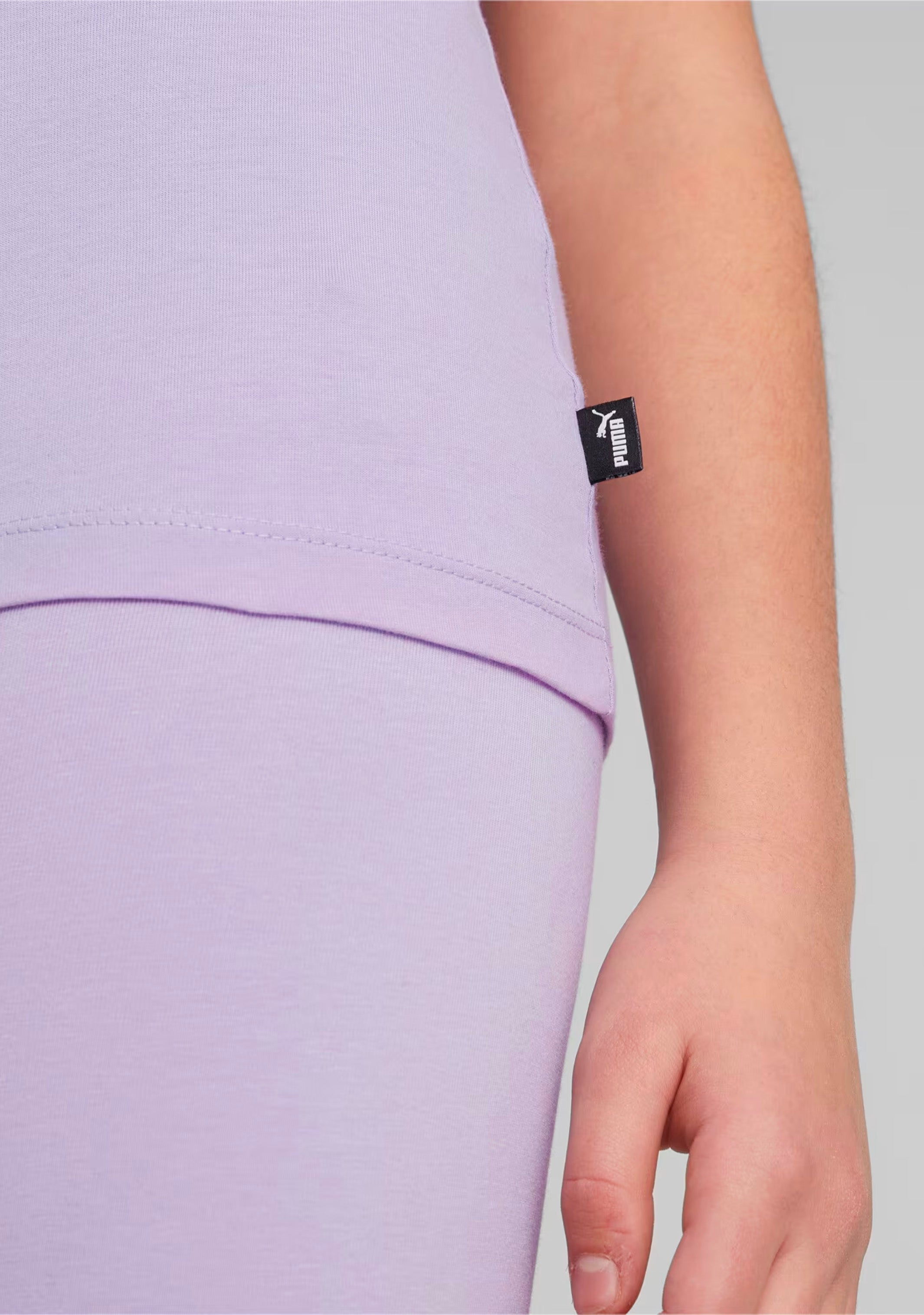 Puma Girls' Small Logo Tee Vivid Violet