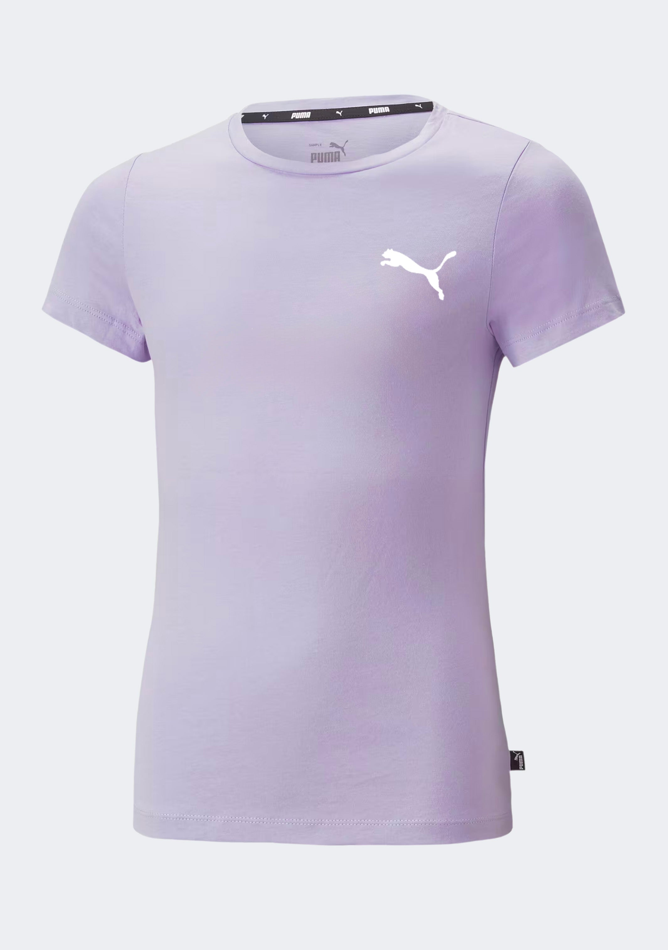 Puma Girls' Small Logo Tee Vivid Violet