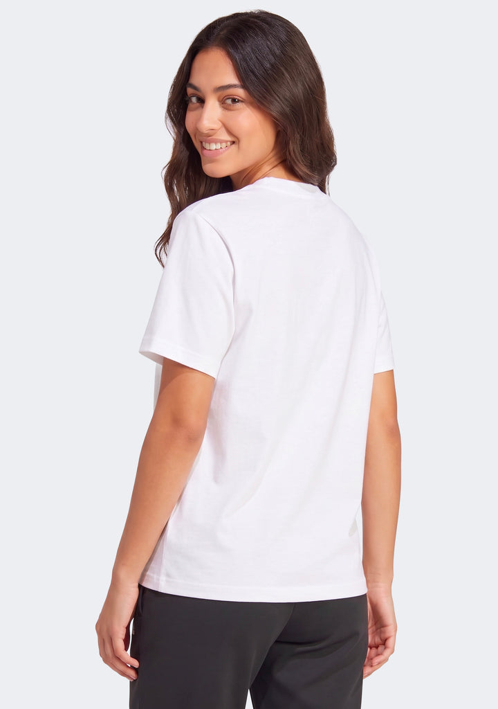 Adidas Women's Essentials Small Logo Cotton Tee