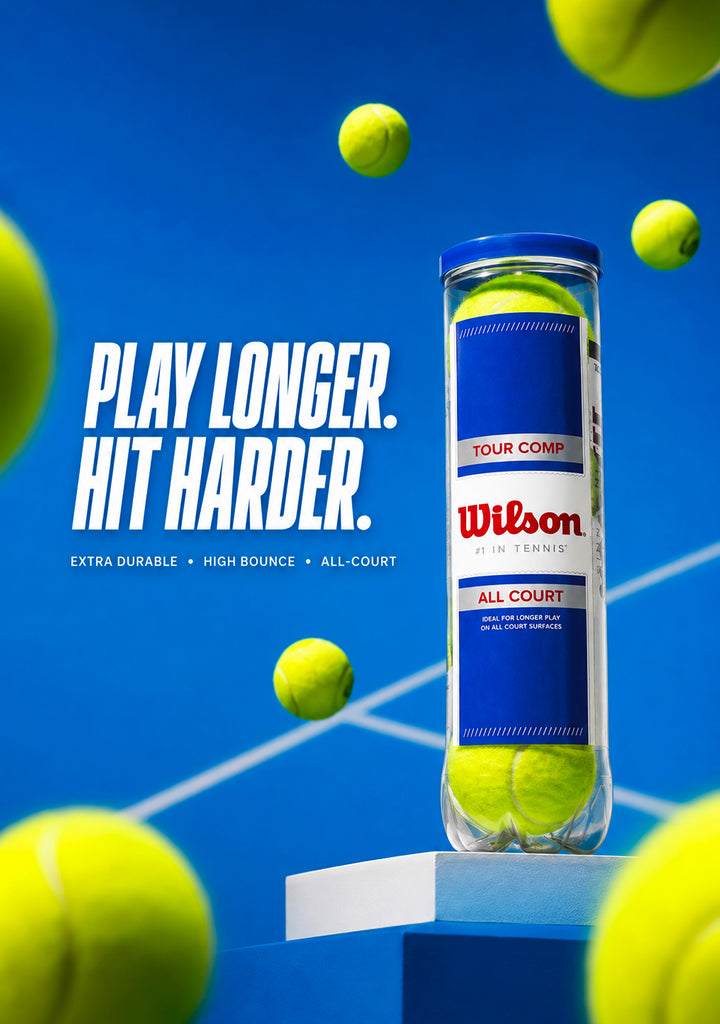 Wilson Tour Comp Tennis 4 Ball Can