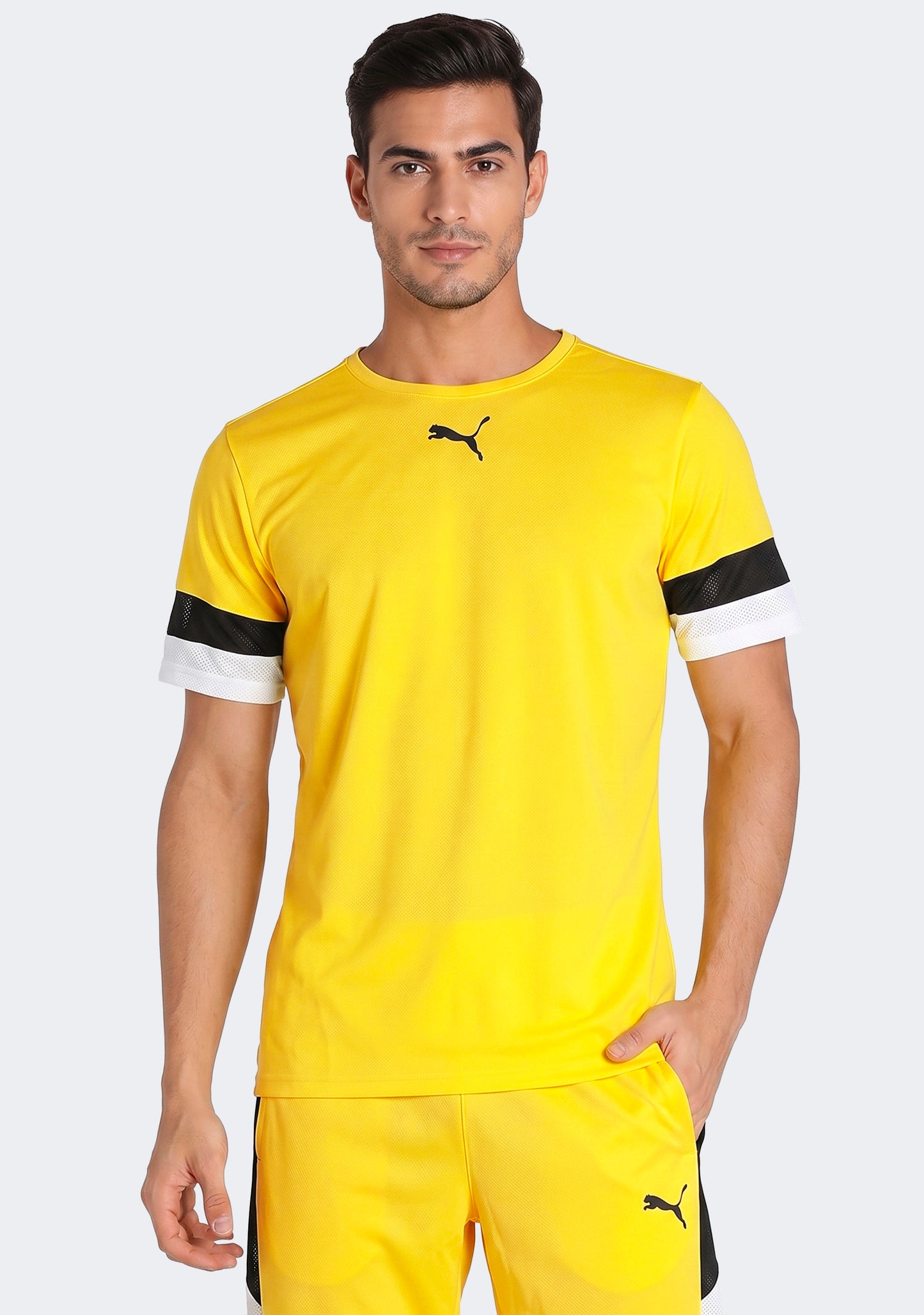 Puma Men's TeamRISE Jersey Yellow/Black