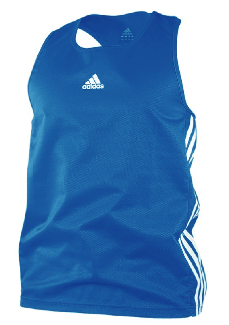 Adidas Mens Boxing Top Blue <BR> ADIBTT01