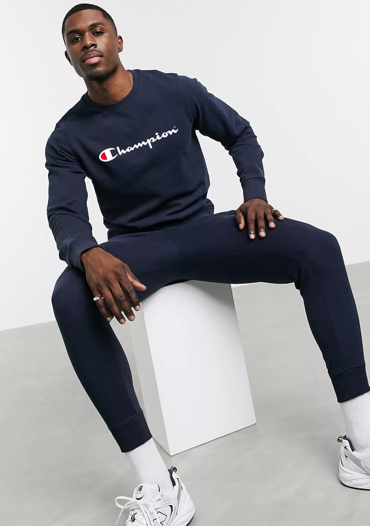 Champion Men’s Script Crew Navy