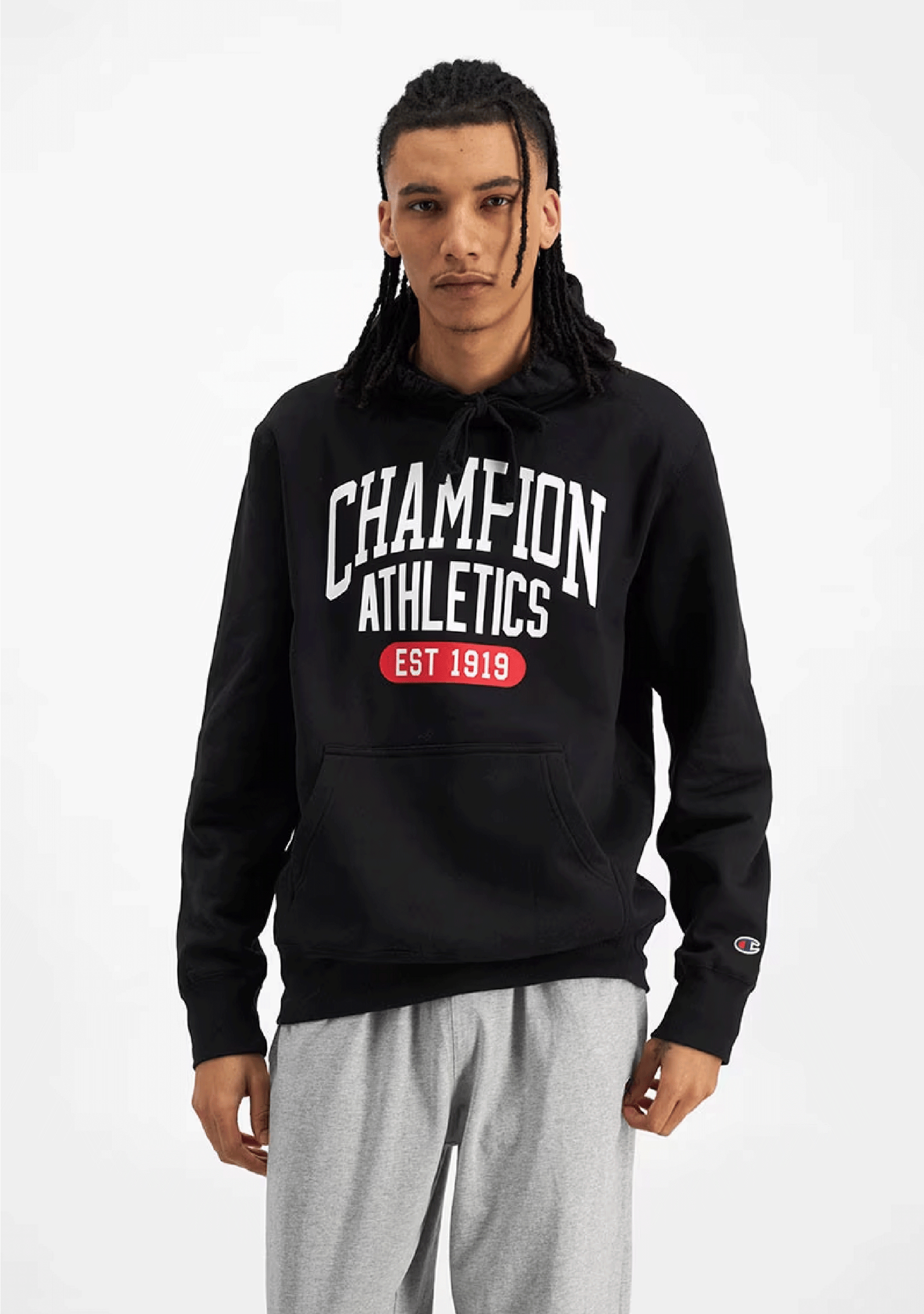 Champion Mens Graphic Print Hoodie