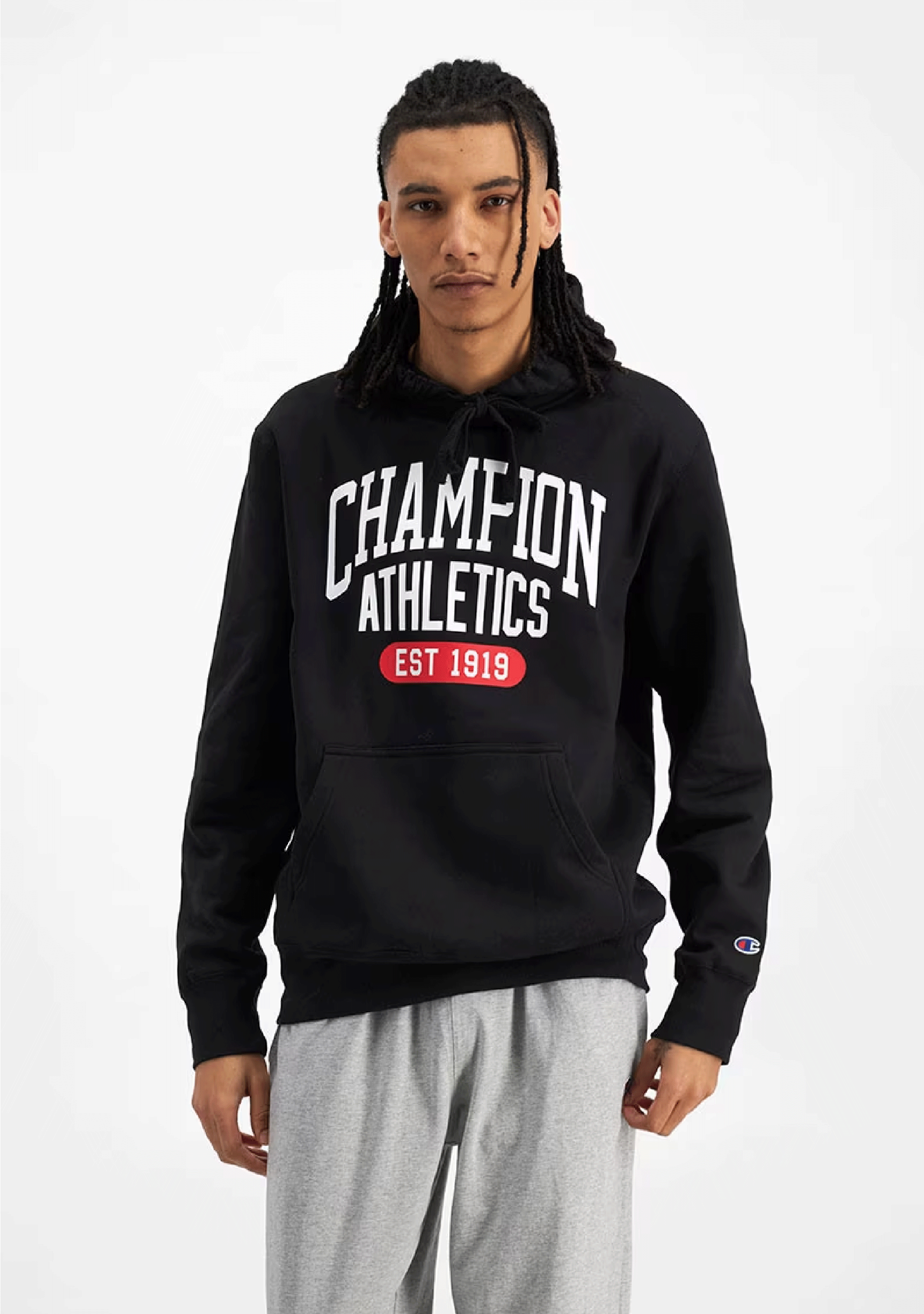 Champion Mens Graphic Print Hoodie
