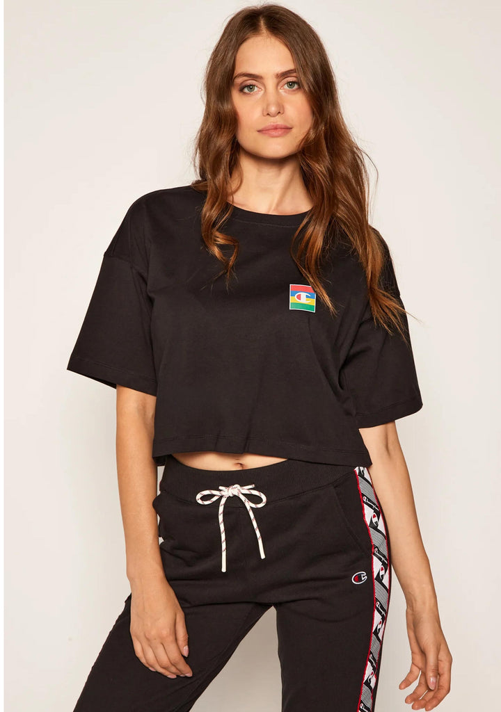 Champion Womens SPS Graphic Boxy Tee black