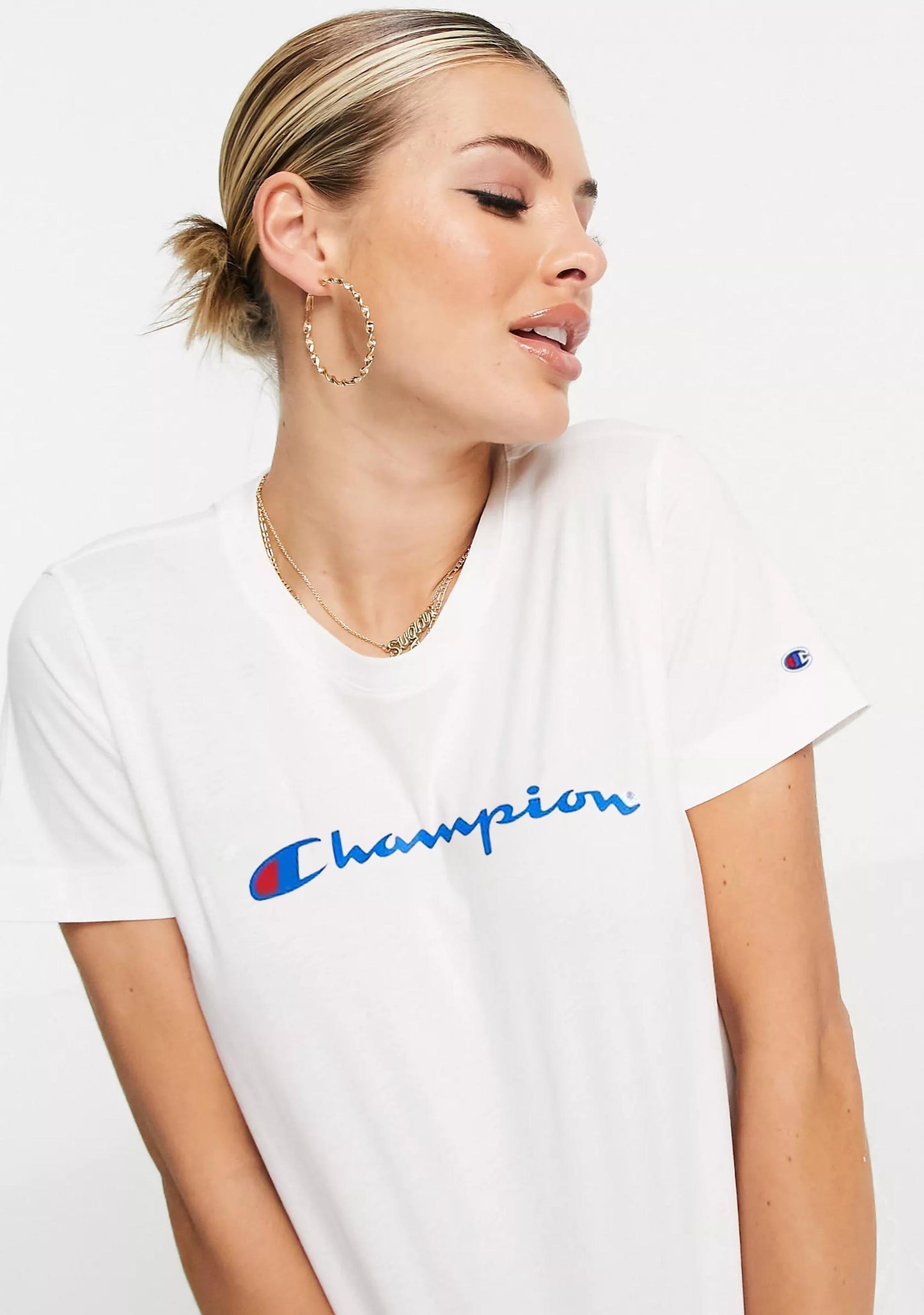Champion Women's Script Short Sleeve Tee