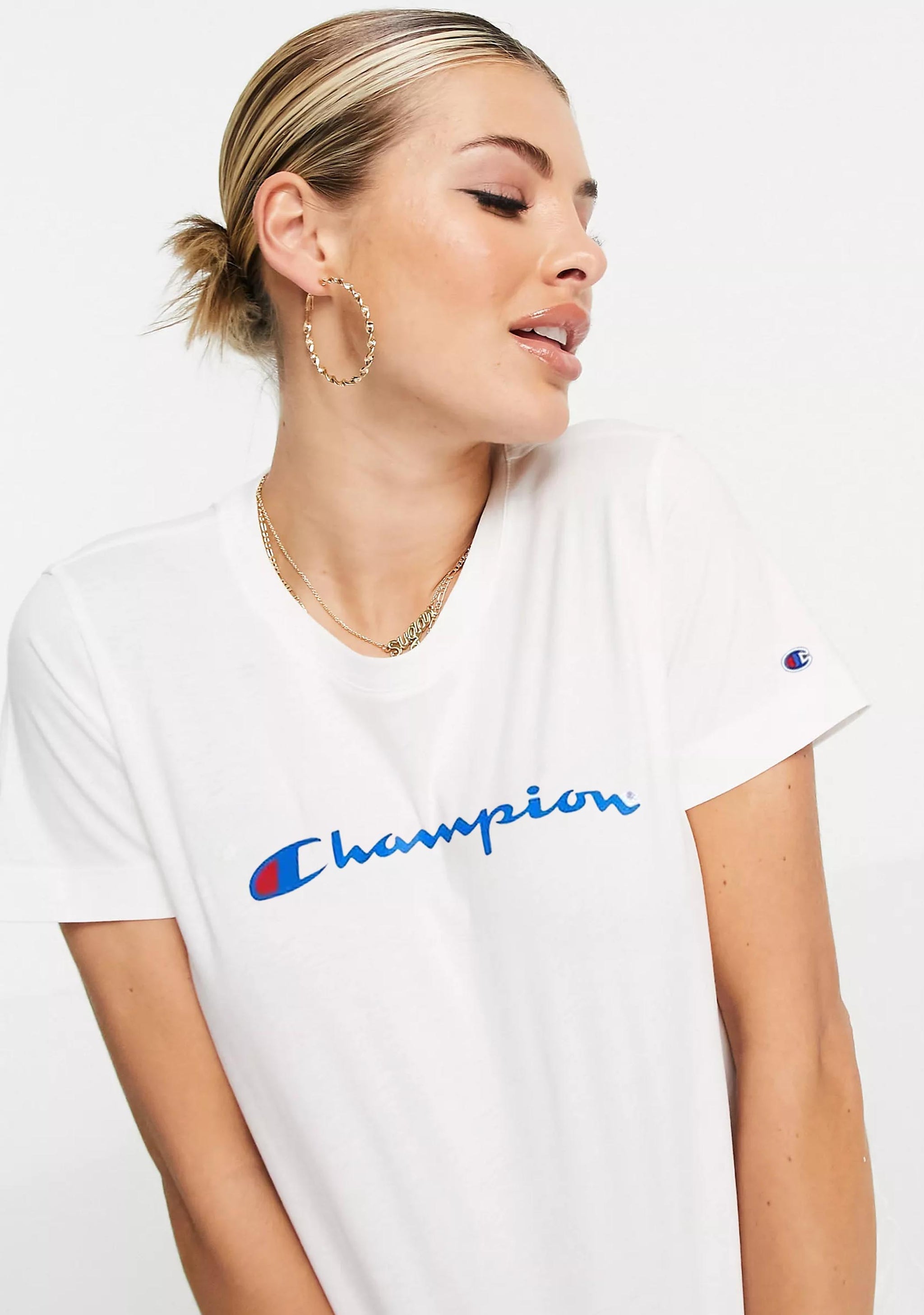 Champion Women's Script Short Sleeve Tee