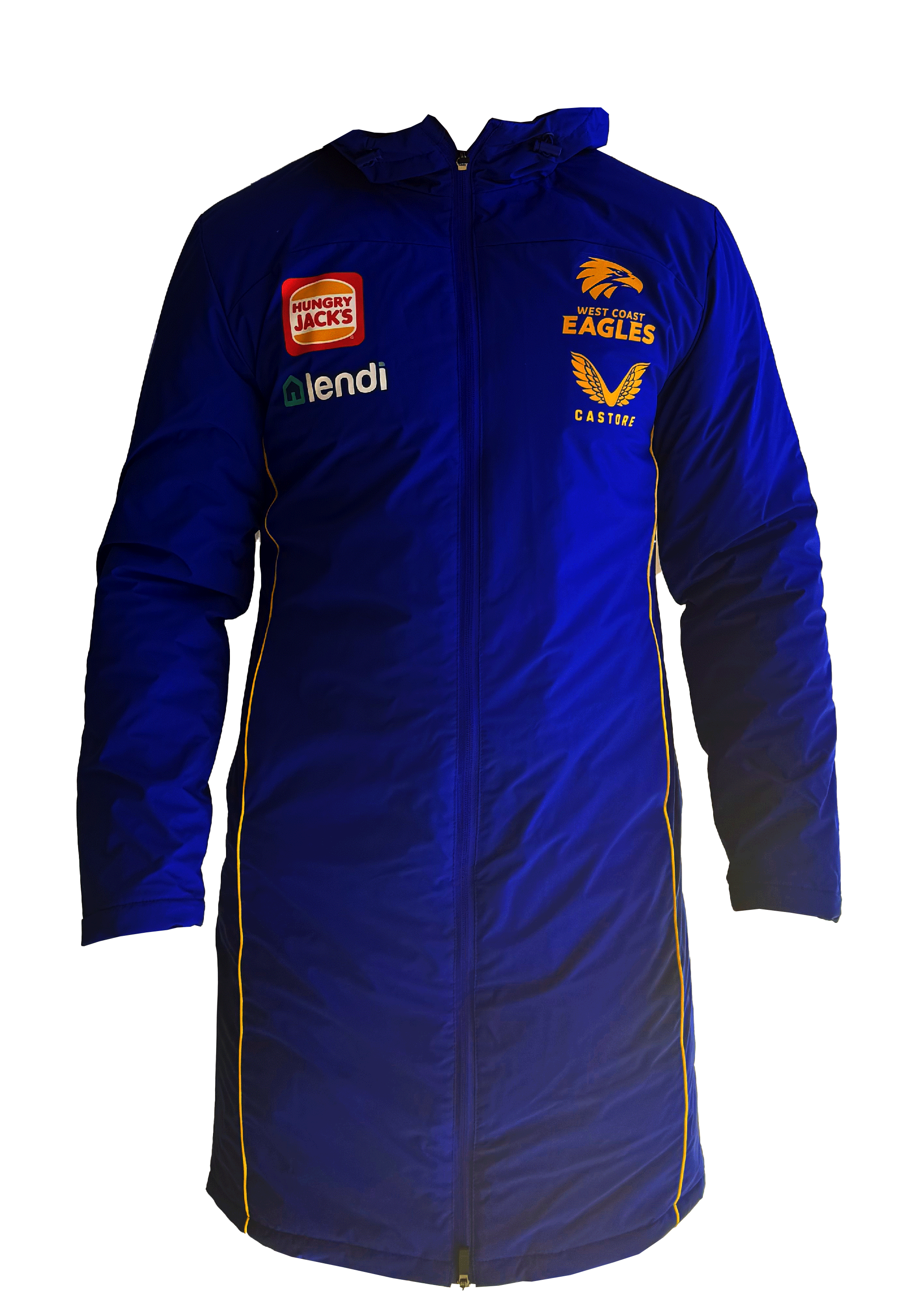 Castore Mens West Coast Eagles Padded Jacket <BR> TM0481