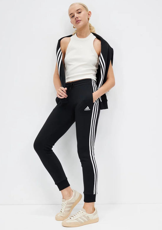 Adidas Womens Essential Fleece 3 Stripe Pants