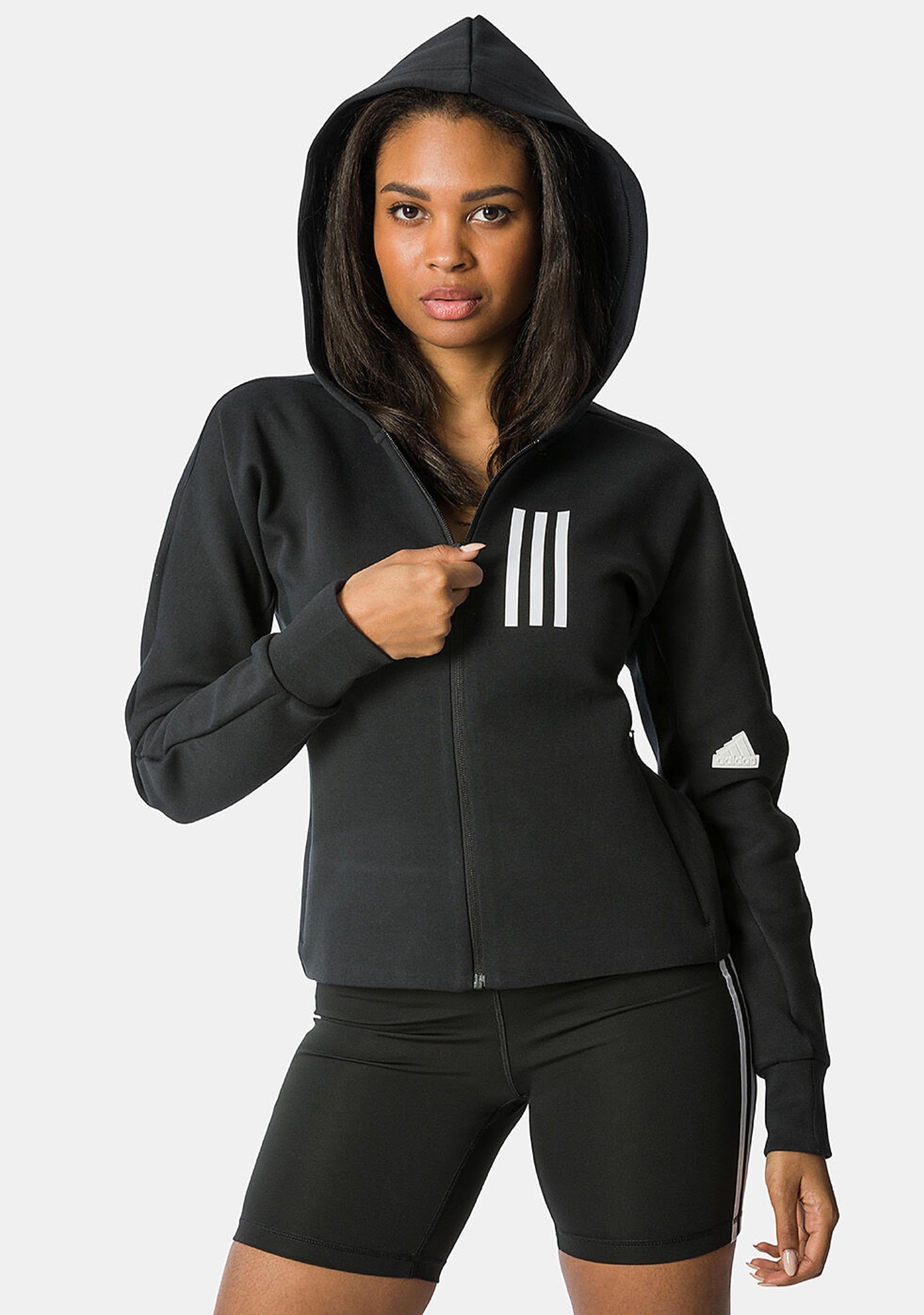 Adidas Womens Mission Victory Slim Fit Full Zip Hoodie HU0240
