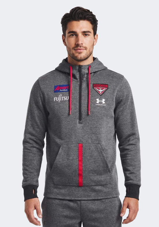 Under Armour Men's Essendon FC Accelerate Hoodie Grey